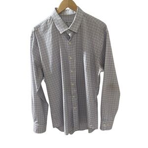 Peter Millar Size XL Button Down Shirt Casual with Pocket  Long sleeves cotton.